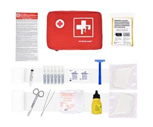 Erste-Hilfe-Kit für Haustiere (enthält ANTISEPTISCHE LÖSUNG, PHYSIOLOGISCHEN SERUM, RETTUNGSDECKE, Shaver.) (Nylon)