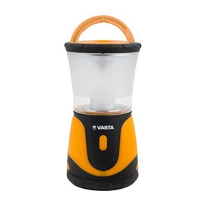 VARTA 1 Watt LED Outdoor Sports Lantern L10 3AA Camping-/ Taschenlampe Campingleuchte Garten-laterne stufenlos dimmbar, Nachtlichtfunktion geeignet für Camping, Angeln, Outdoor, Stromausfall, Notfall