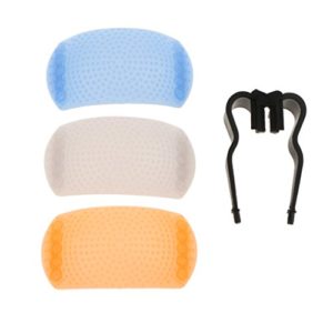 perfk Standard Blitzschuh Pop-up Flash Diffuser Soft mit Halter für DSLR Kamera